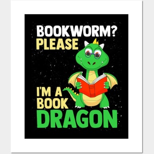 I'm A Book Dragon Book Lovers Posters and Art
